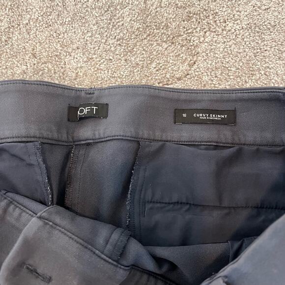 Loft Women's Curvy Skinny Dress Pant Trousers Grey Size 16 Plus - Picture 6 of 8